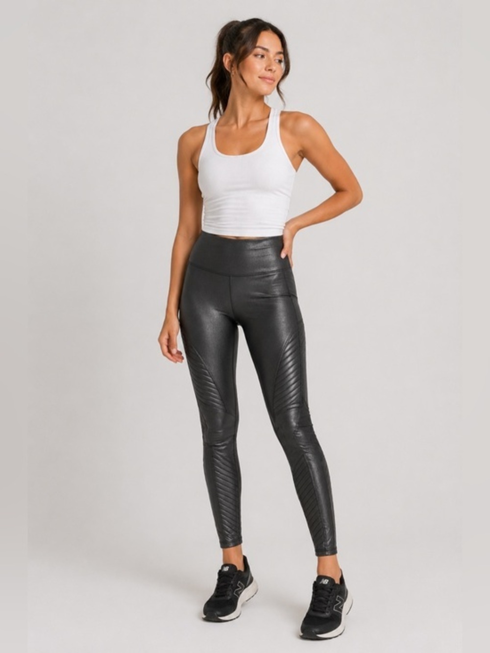 Spanx Black Motorcycle Style Pants XS